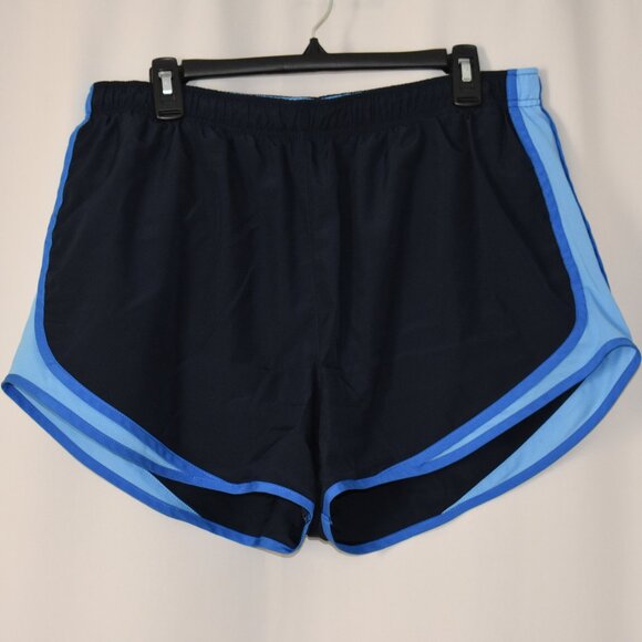 Nike Women's Athletic Shorts - Black and Blue - Picture 1 of 4
